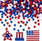 1200pc Patriotic Pony Beads - Red, White & Blue Bulk Craft Beads for DIY Jewelry